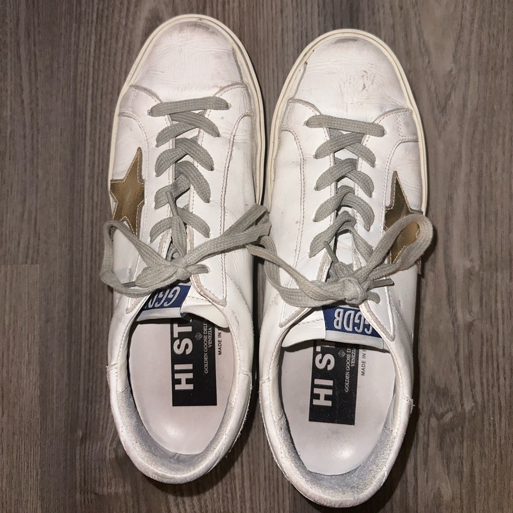 GOLDEN GOOSE HI STAR SNEAKERS